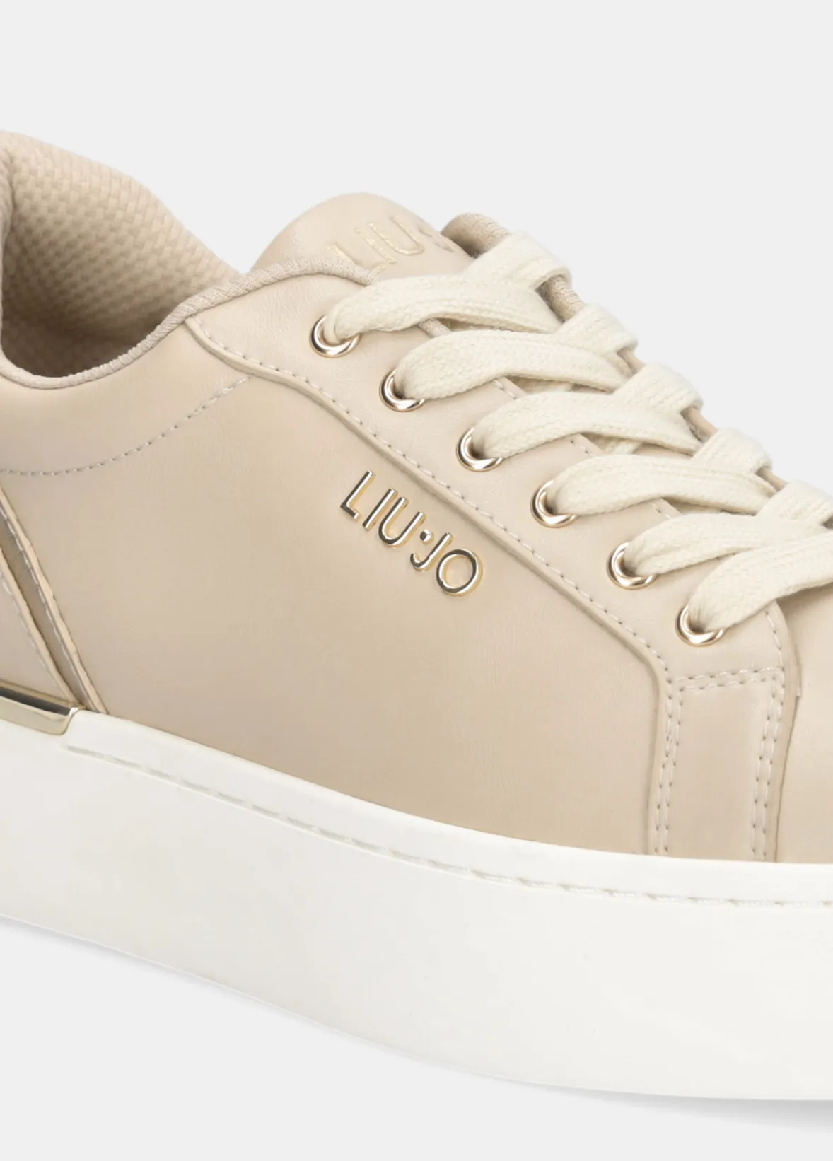Sneakers platform in pelle