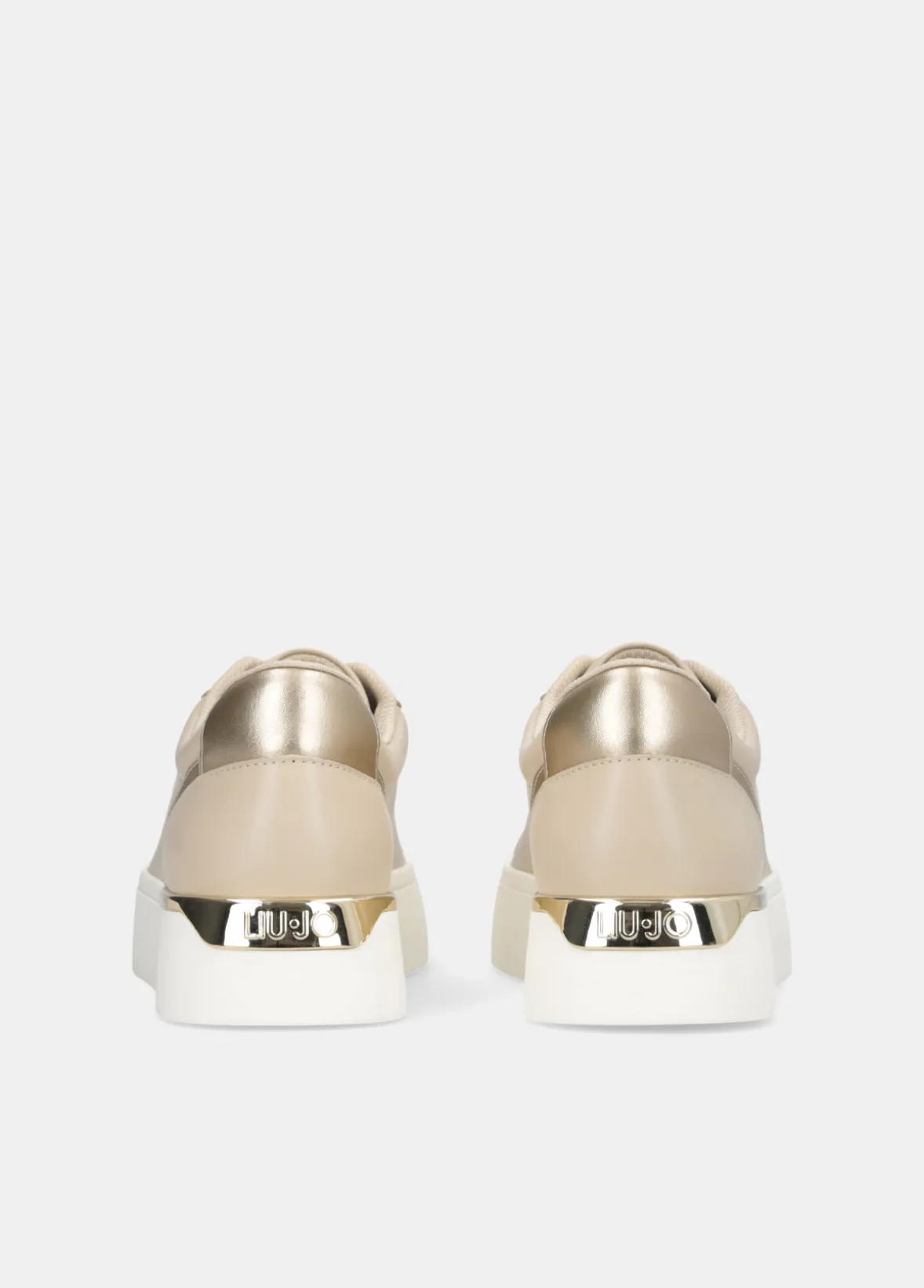 Sneakers platform in pelle