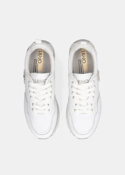 Sneakers platform in pelle