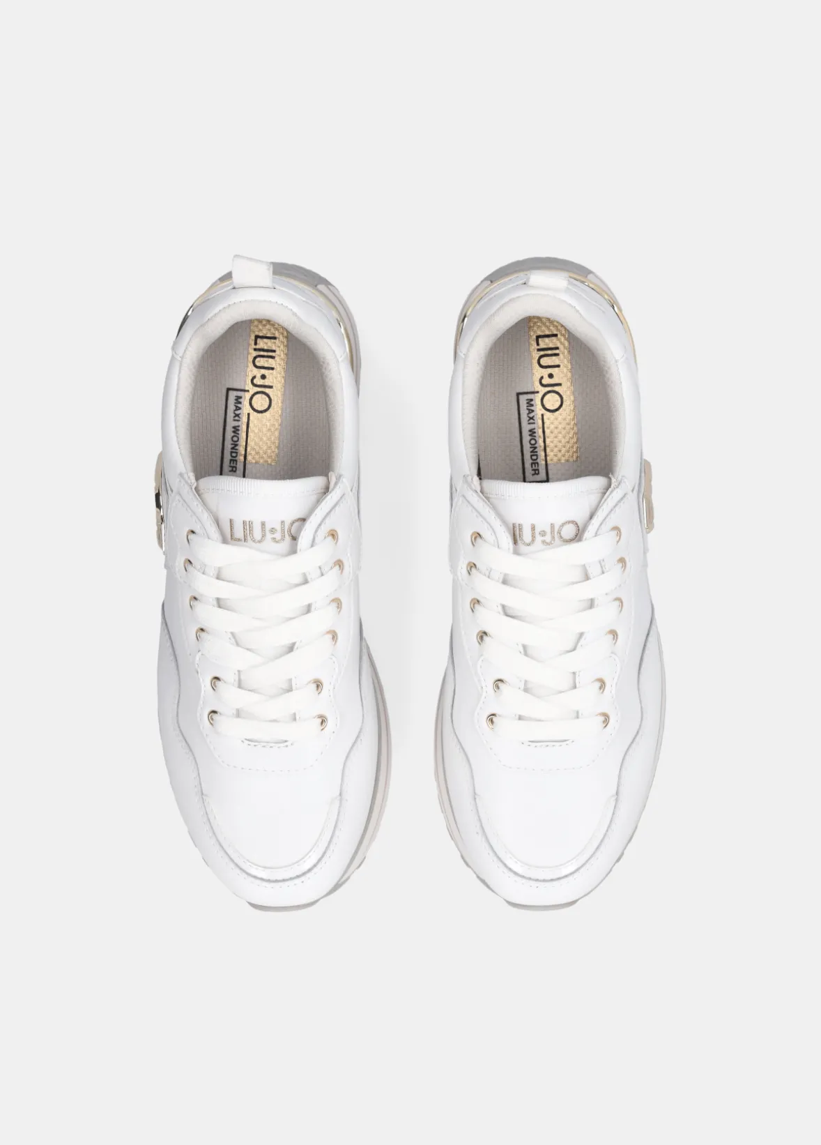 Sneakers platform in pelle