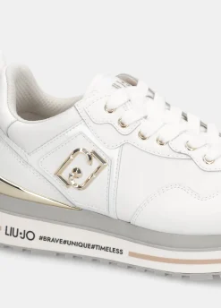 Sneakers platform in pelle