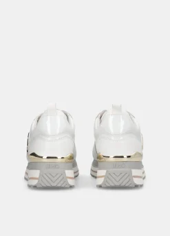 Sneakers platform in pelle