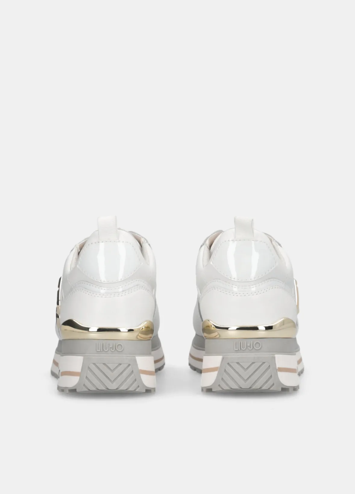Sneakers platform in pelle