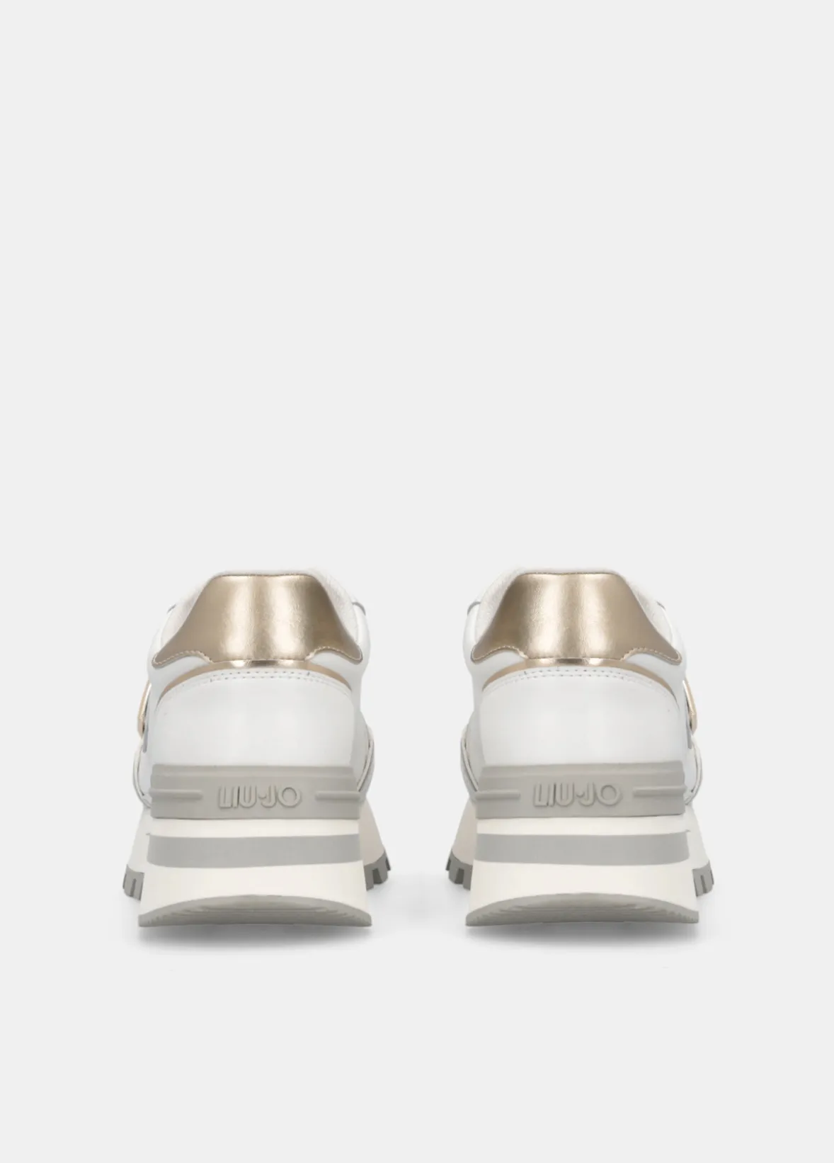 Sneakers platform in pelle
