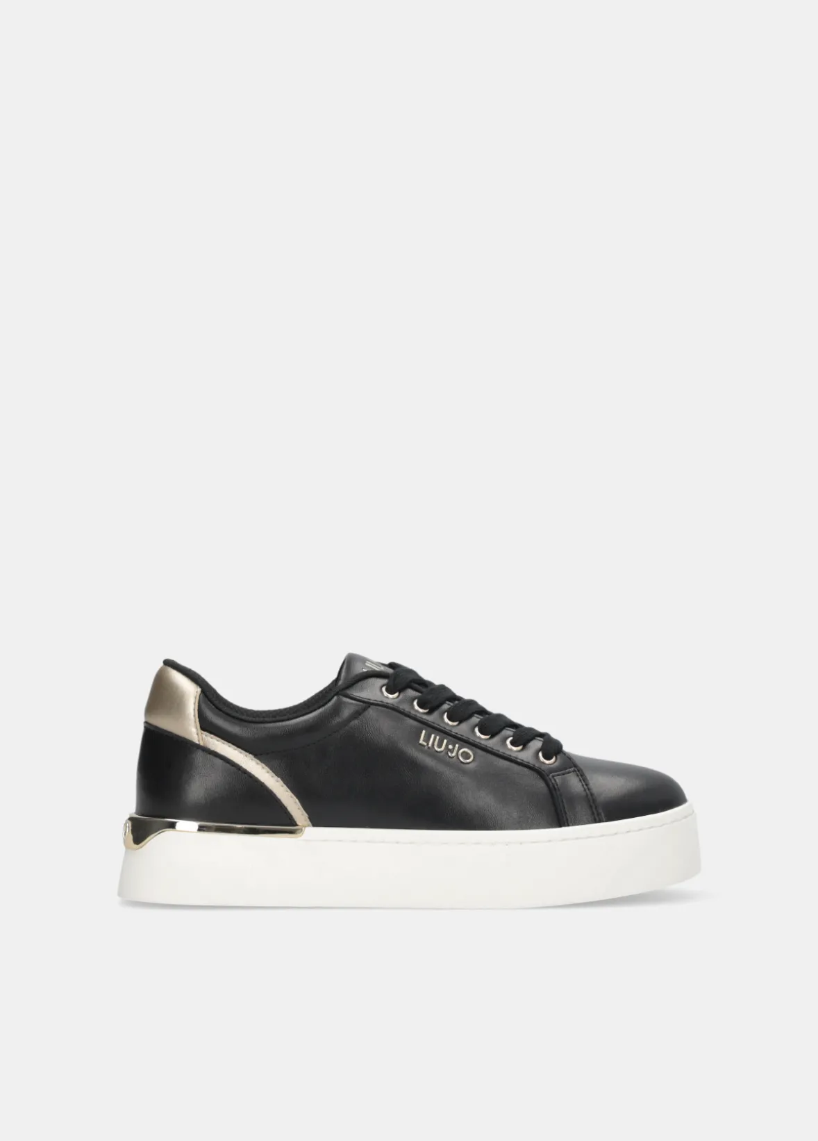 Sneakers platform in pelle