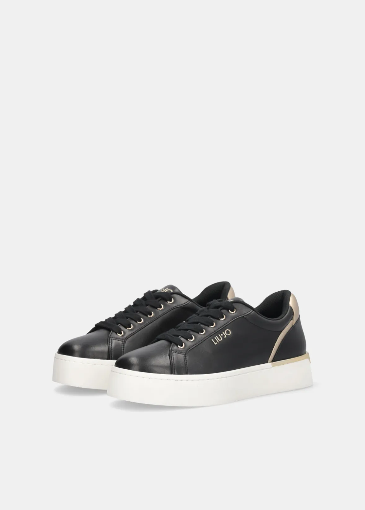 Sneakers platform in pelle