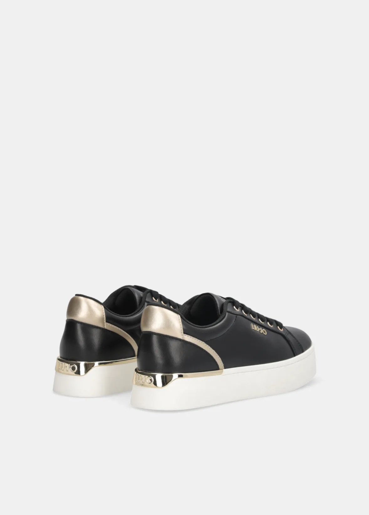 Sneakers platform in pelle