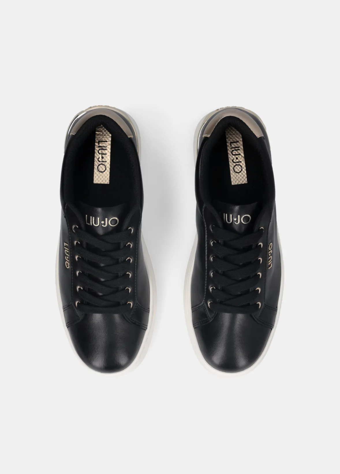 Sneakers platform in pelle