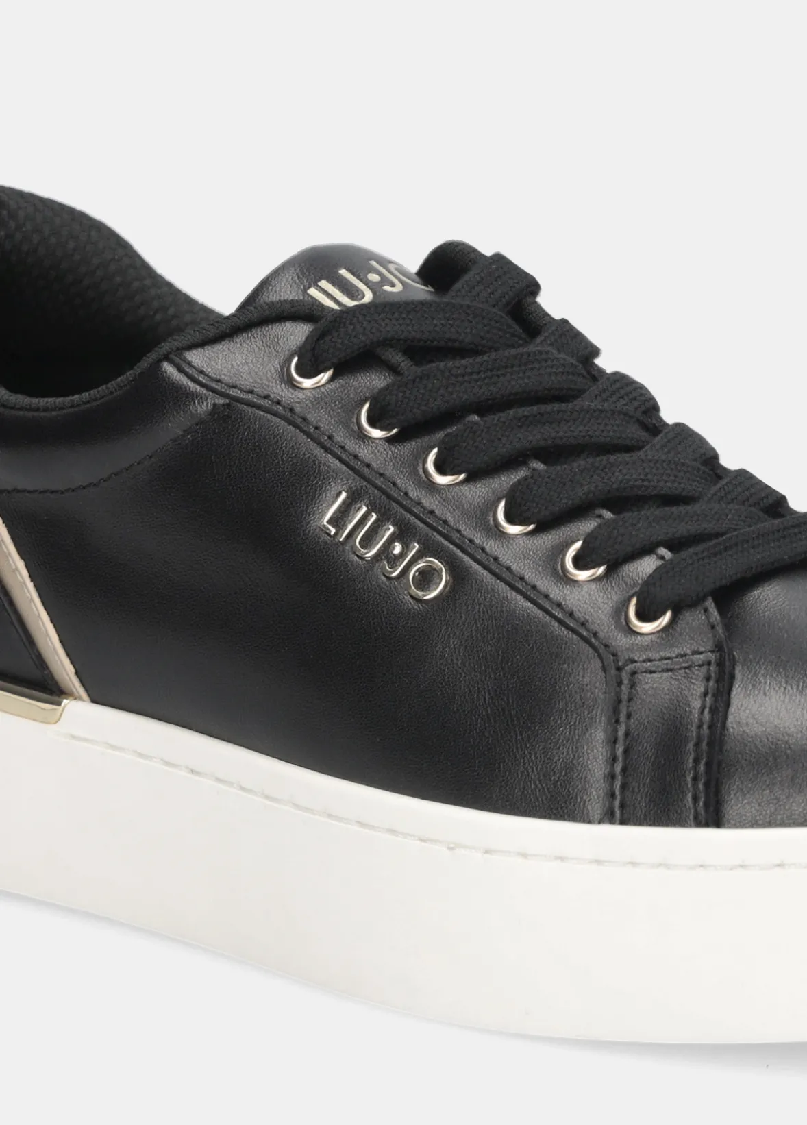 Sneakers platform in pelle