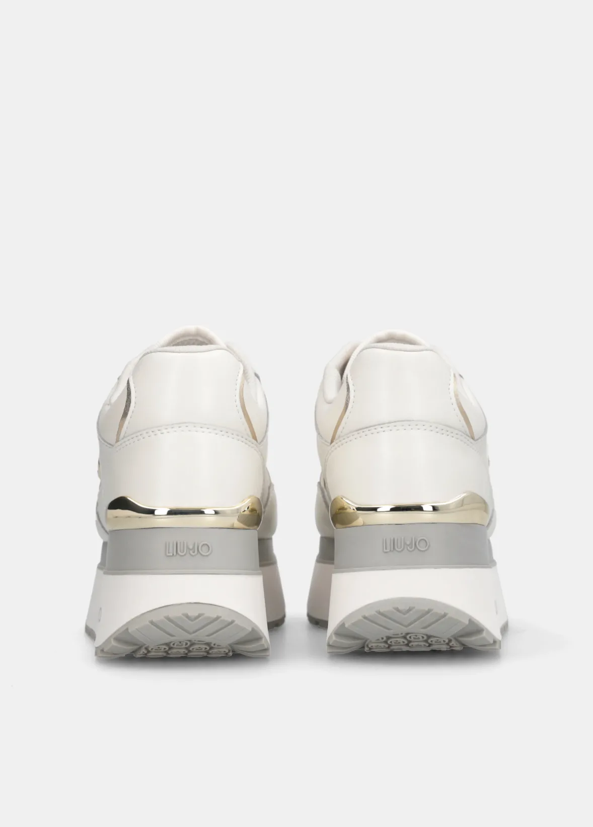 Sneakers super platform in pelle