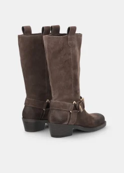 Stivali texani in suede
