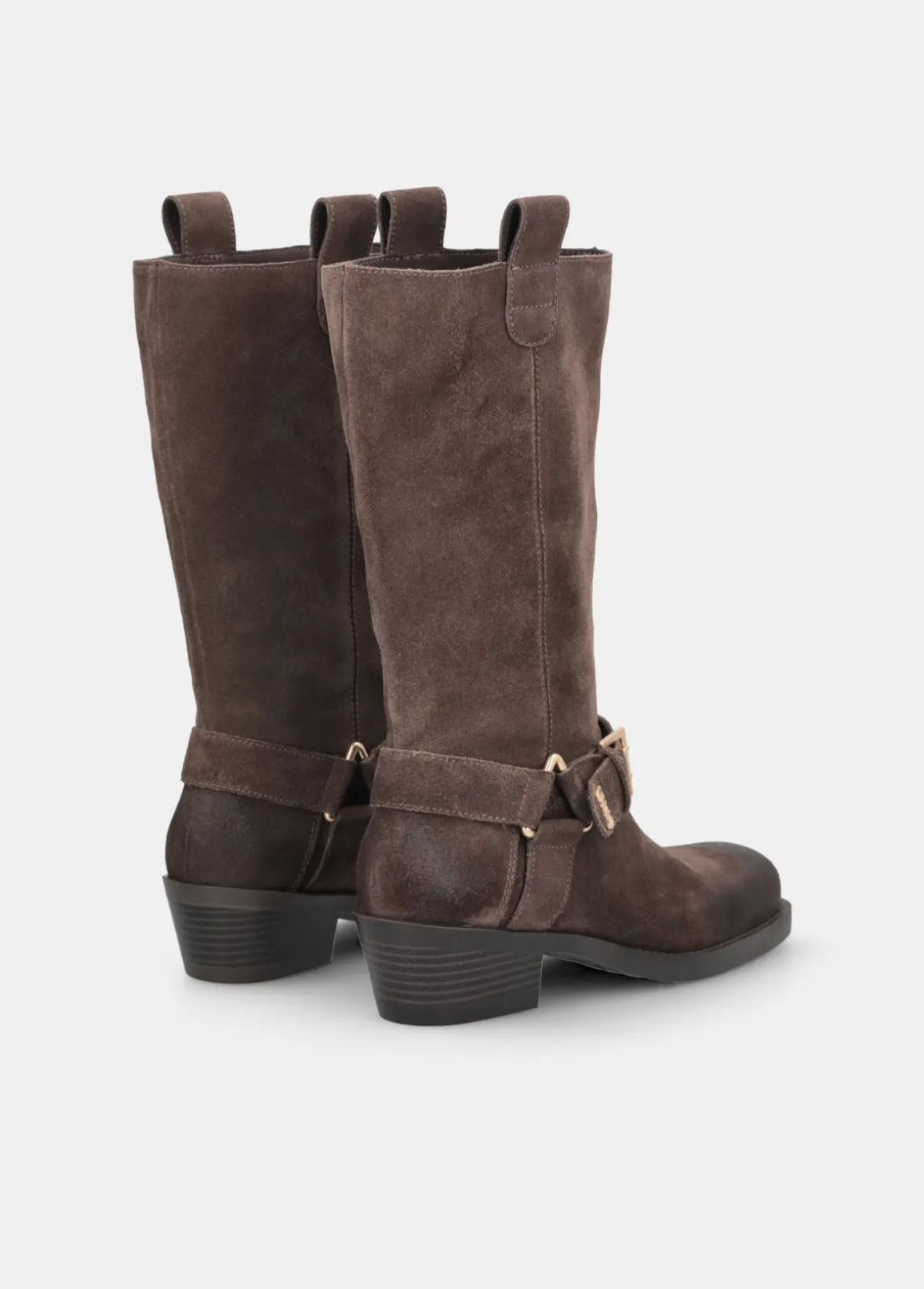 Stivali texani in suede