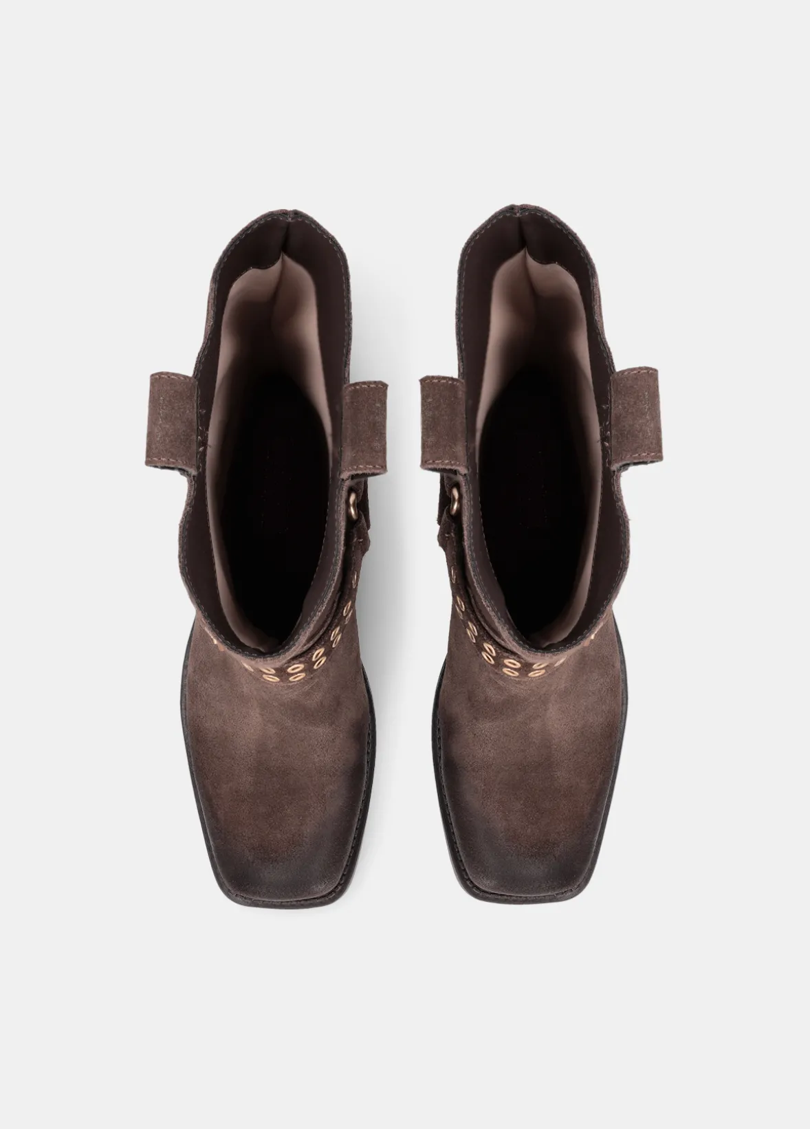 Stivali texani in suede