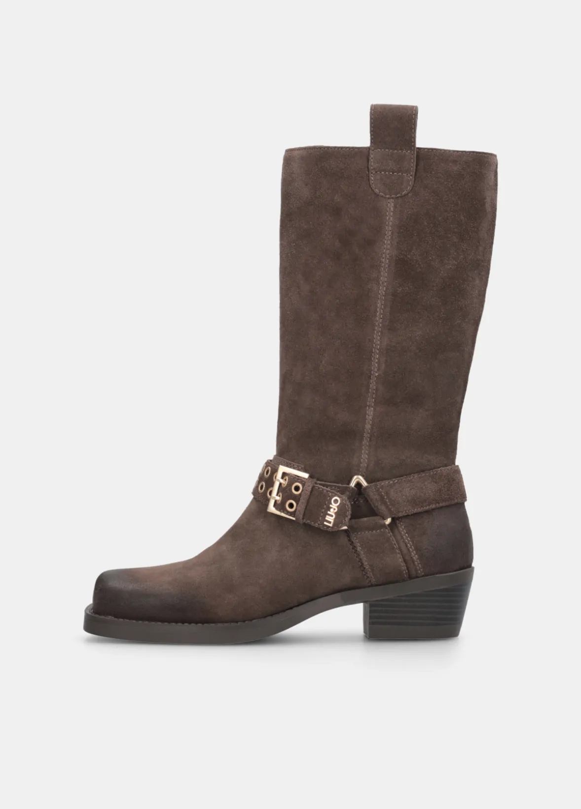 Stivali texani in suede