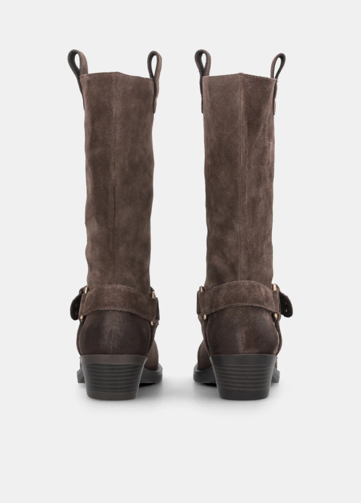 Stivali texani in suede