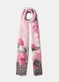 Stola animalier floreale