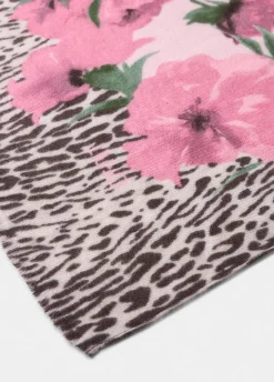 Stola animalier floreale