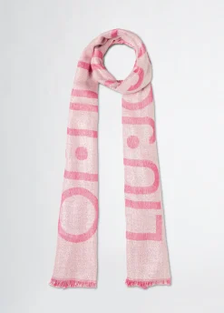 Stola con logo jacquard