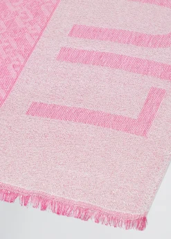 Stola con logo jacquard
