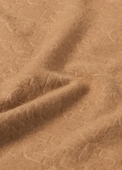 Stola jacquard con logo