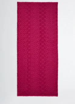 Stola jacquard con logo
