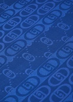 Stola jacquard con logo