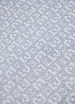 Stola jacquard con logo