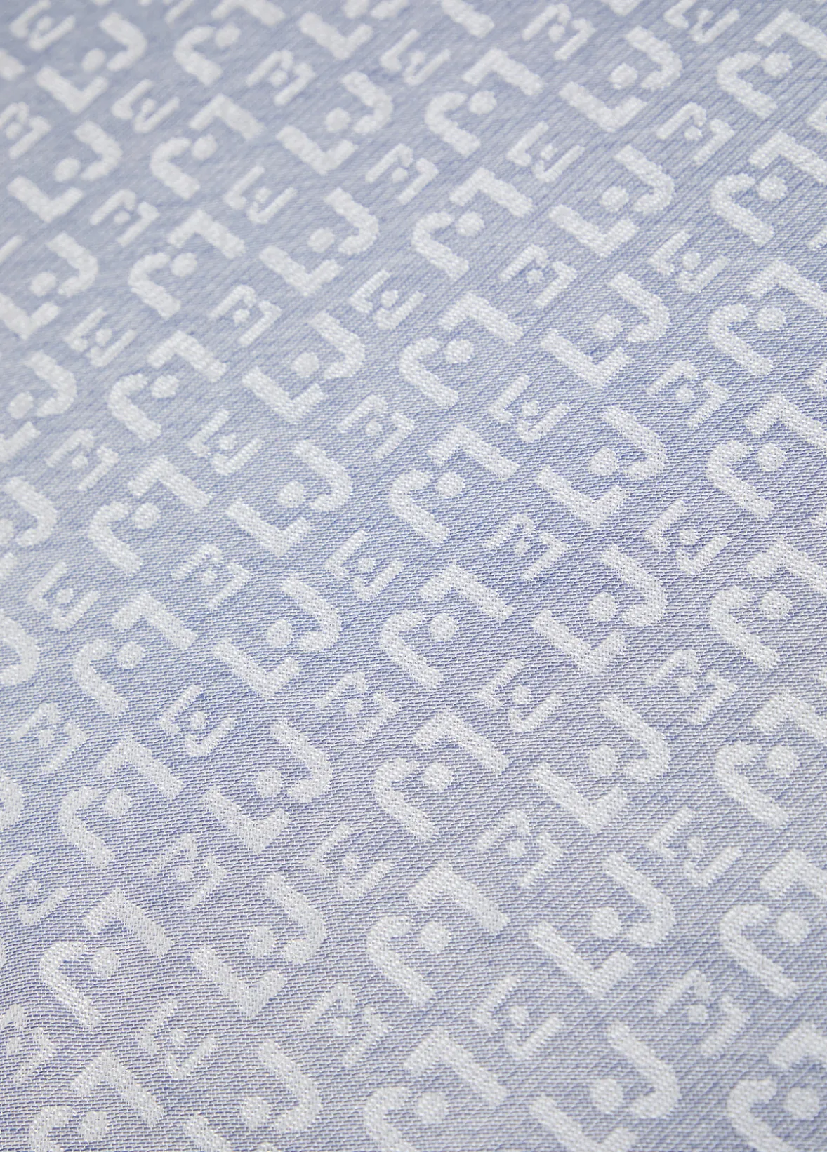 Stola jacquard con logo