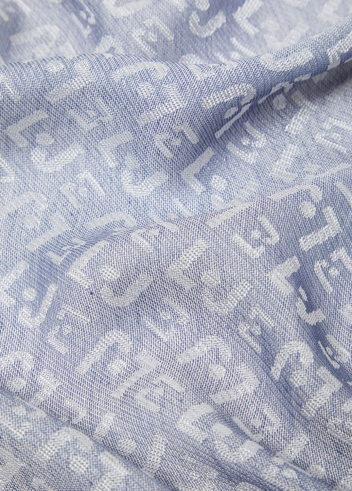 Stola jacquard con logo