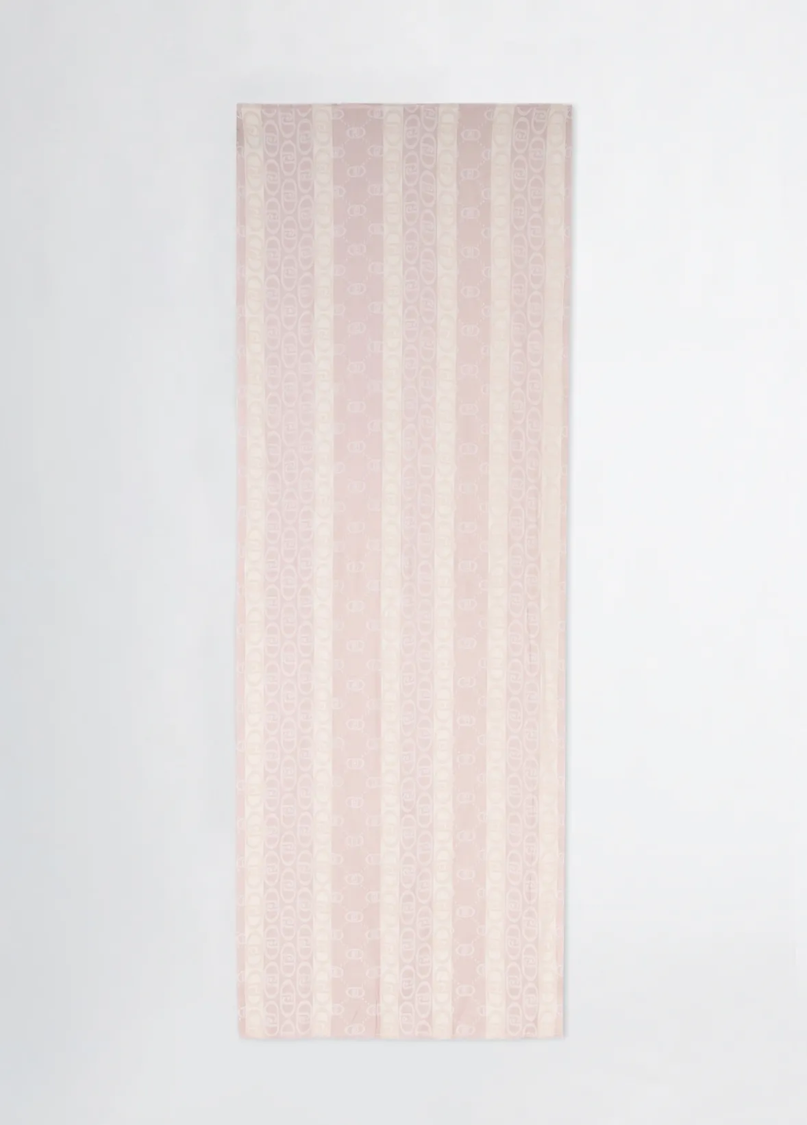 Stola jacquard monogram color pesca