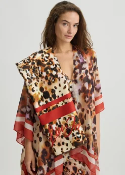 Telo mare con stampa animalier