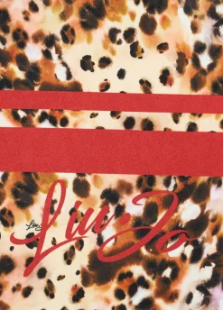 Telo mare con stampa animalier