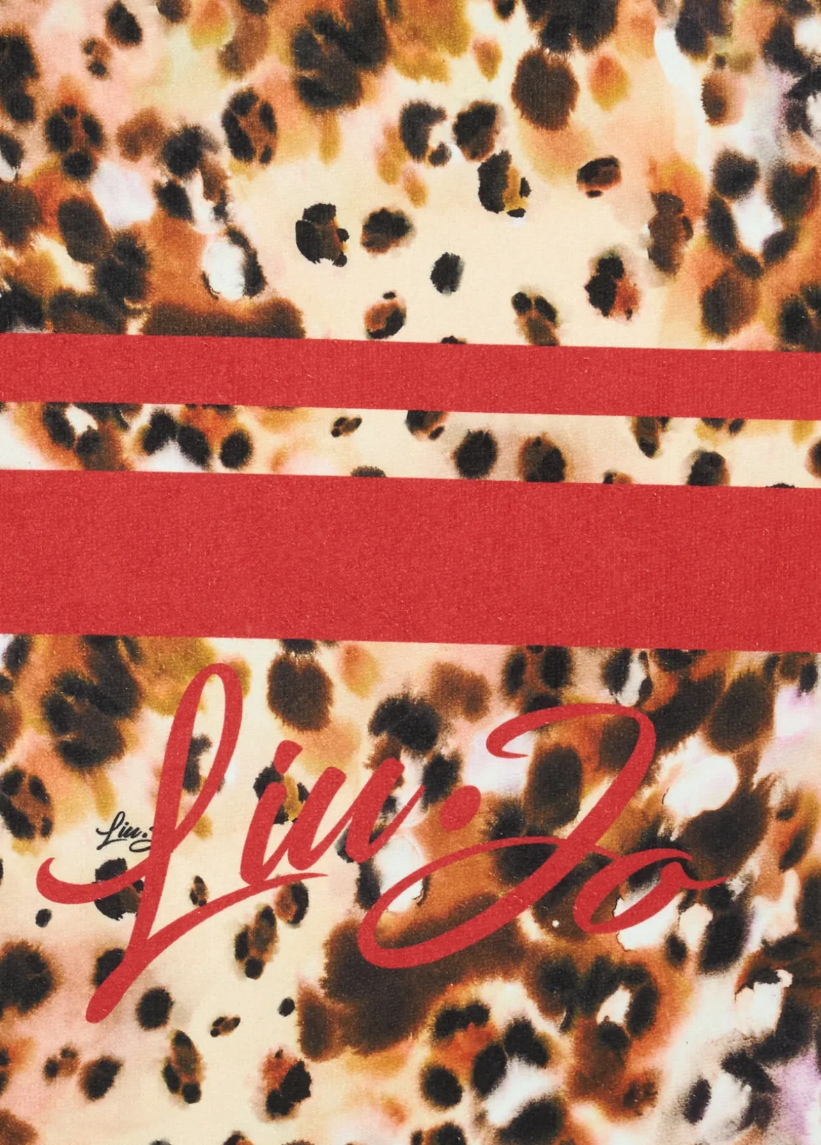 Telo mare con stampa animalier