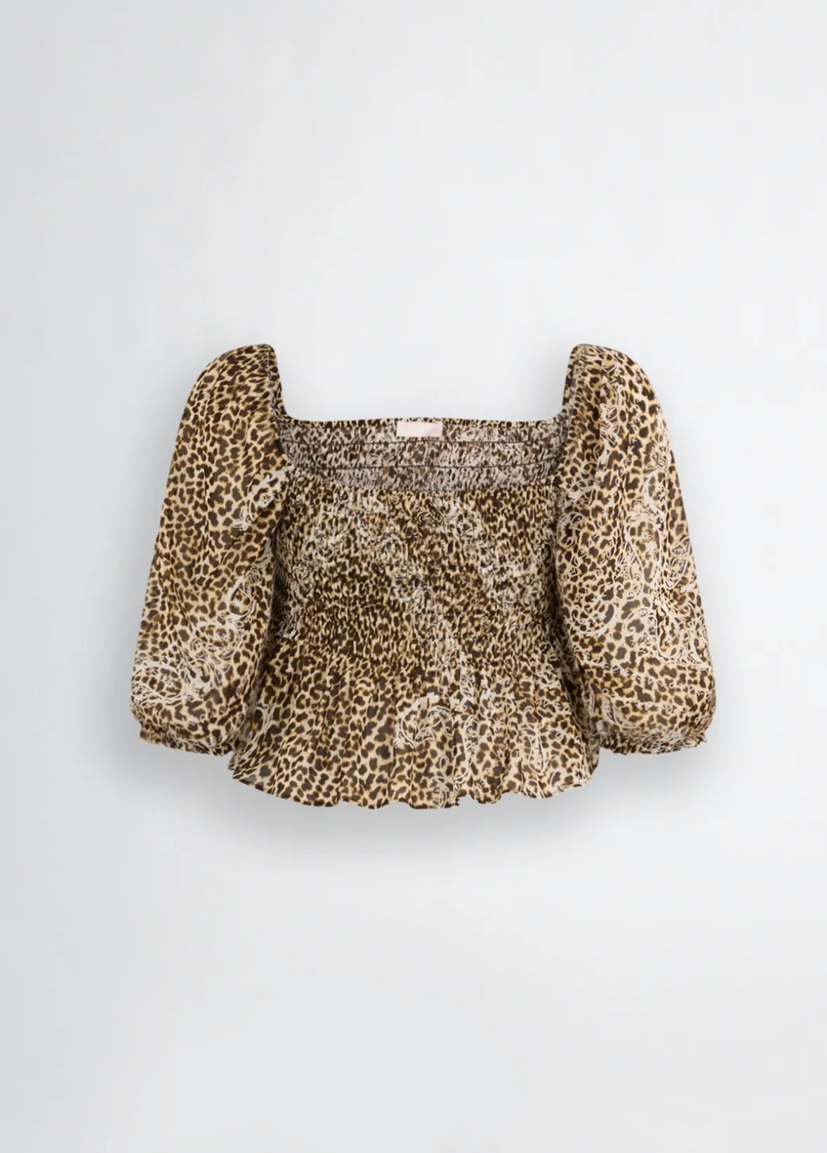Top con stampa animalier