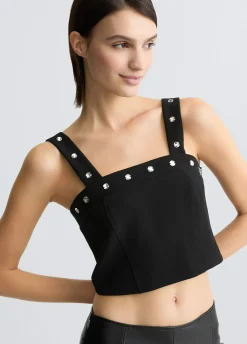 Top con strass