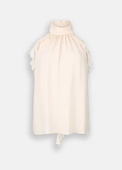 Top elegante con rouches