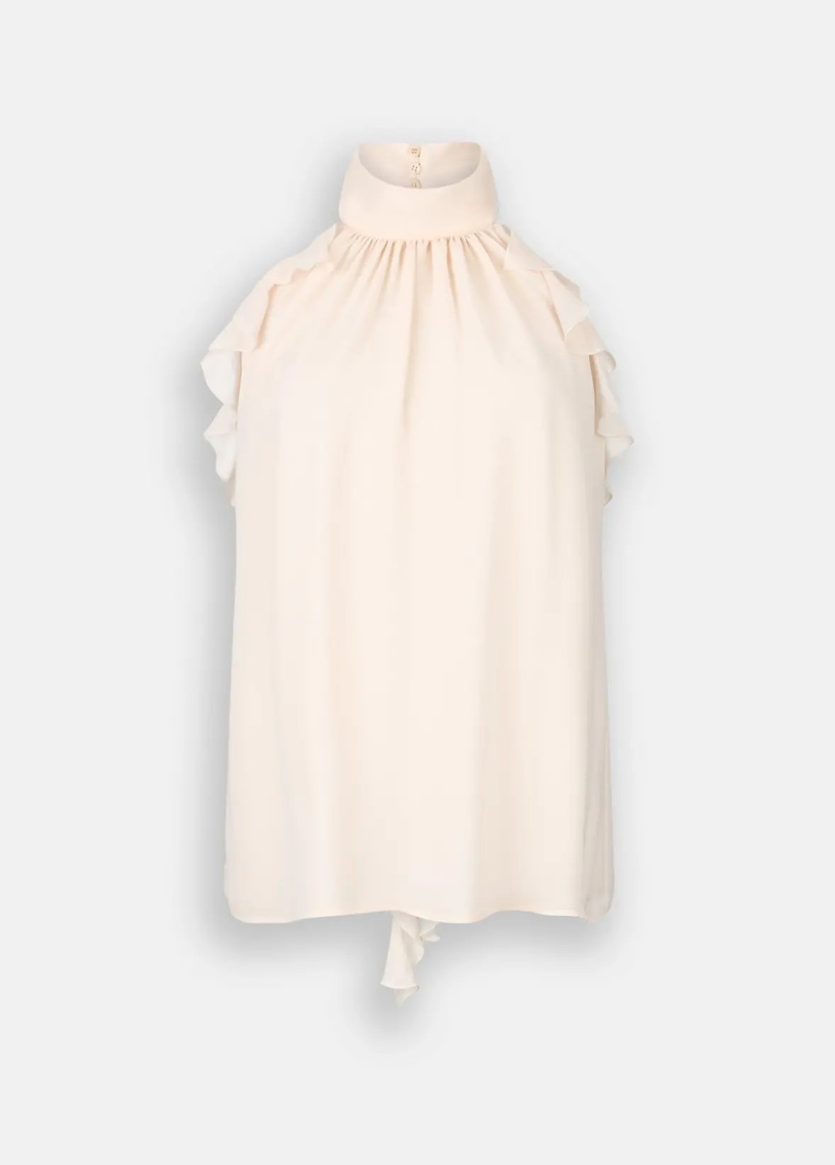 Top elegante con rouches
