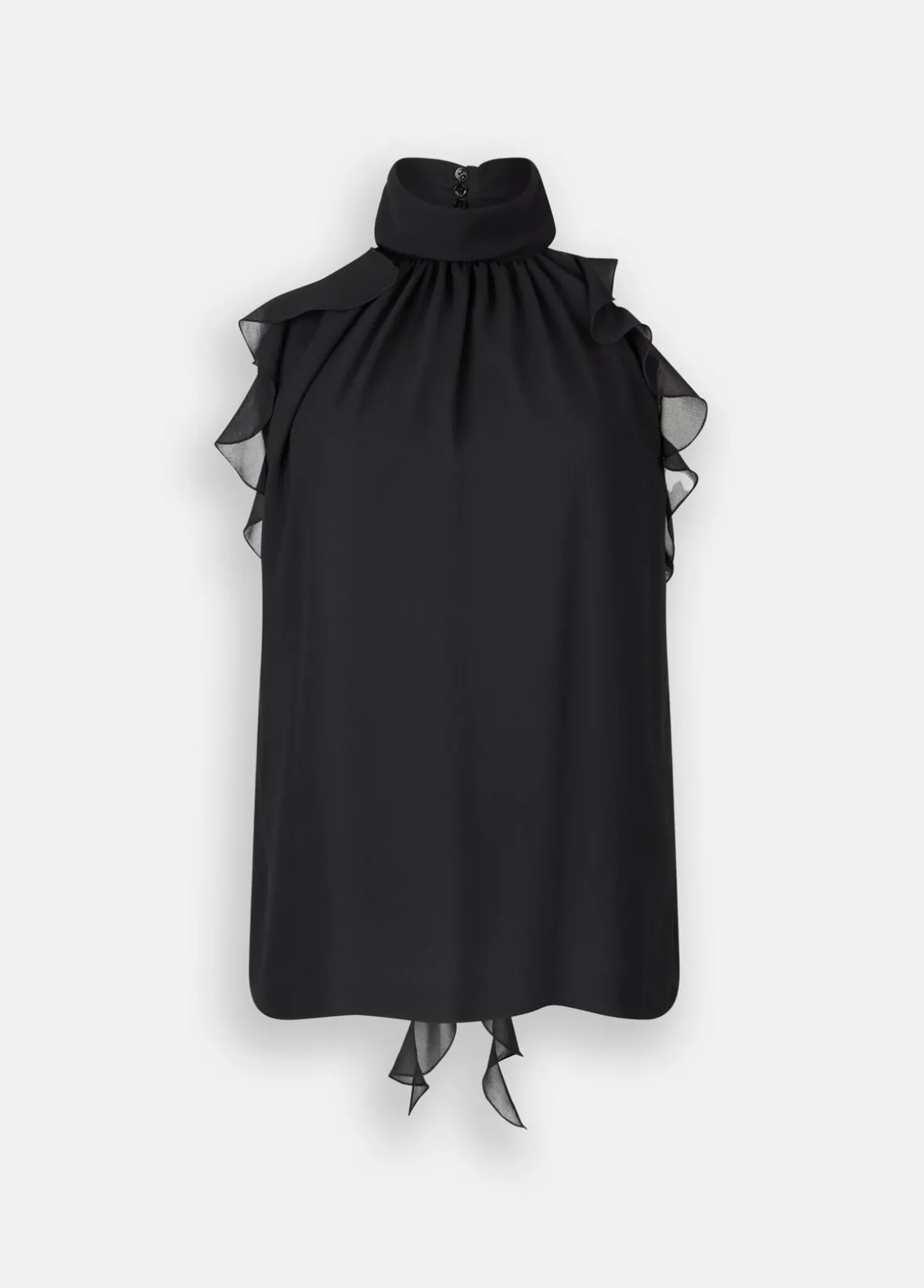 Top elegante con rouches