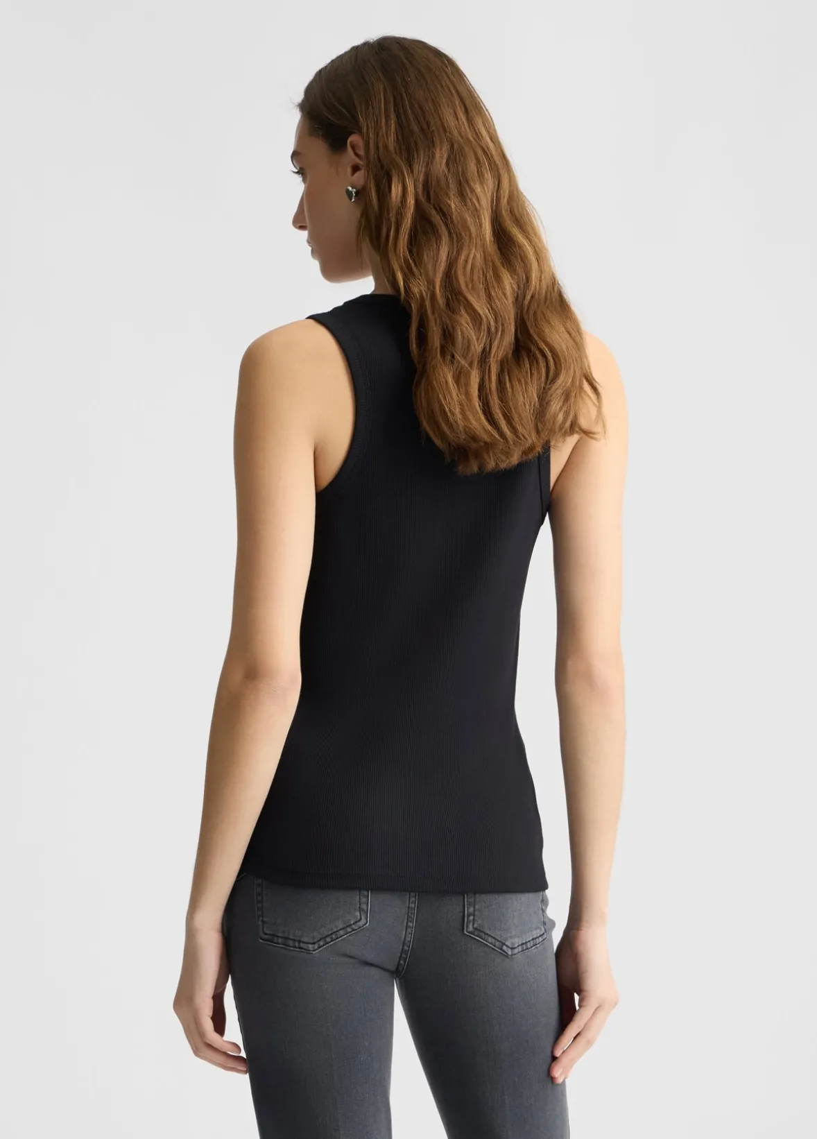 Top in cotone con logo