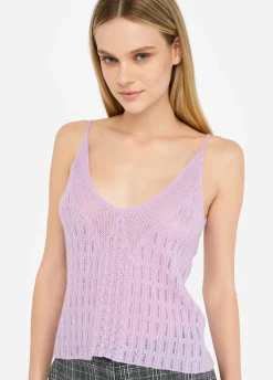 Top in lana e alpaca
