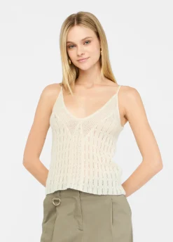 Top in lana e alpaca