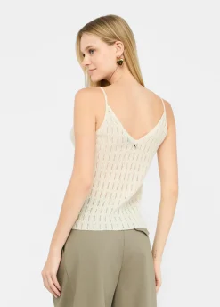 Top in lana e alpaca