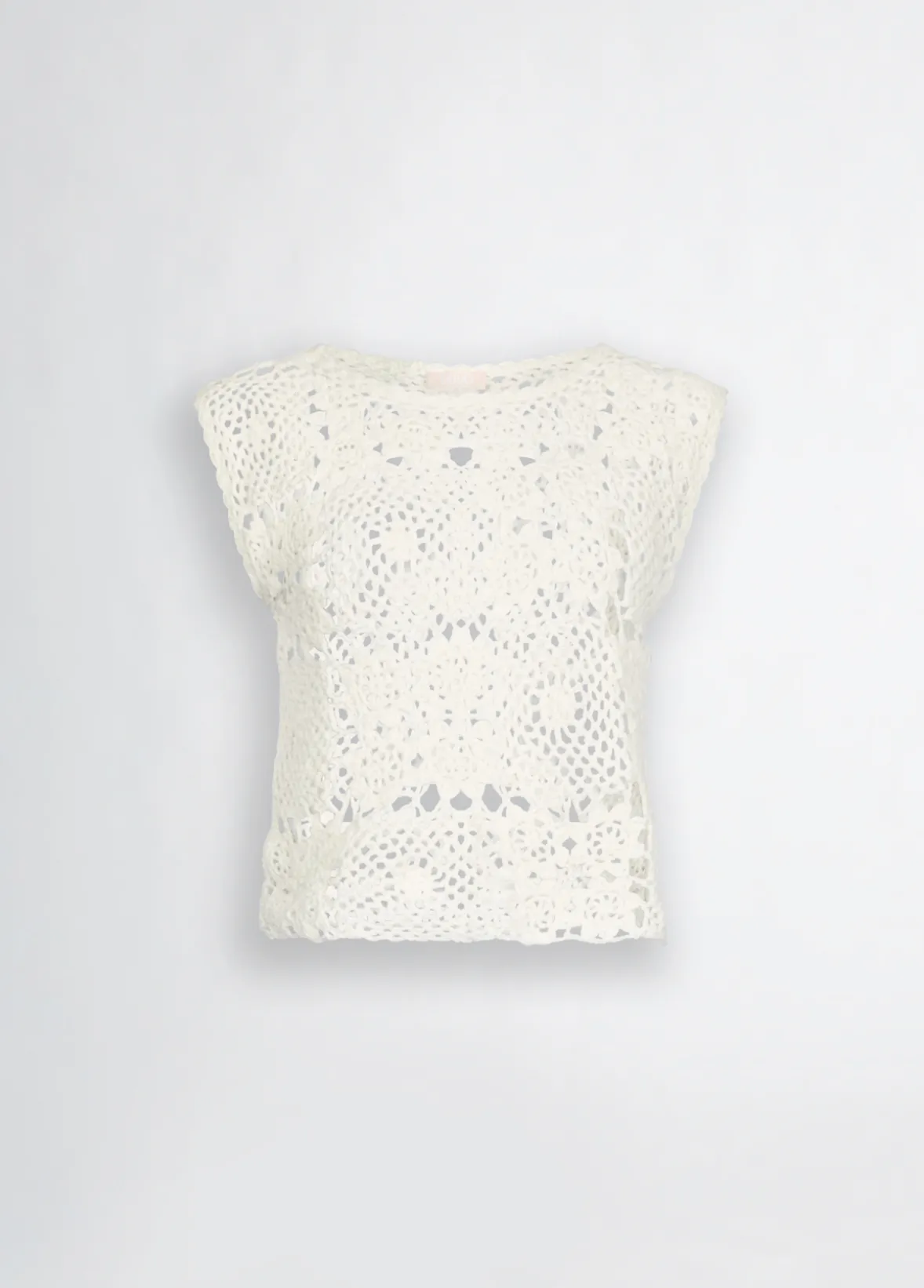 Top in maglia crochet