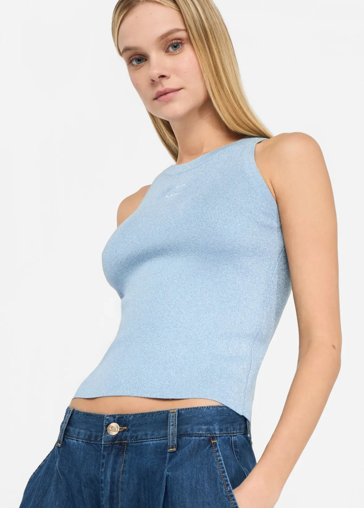 Top in maglia lurex®