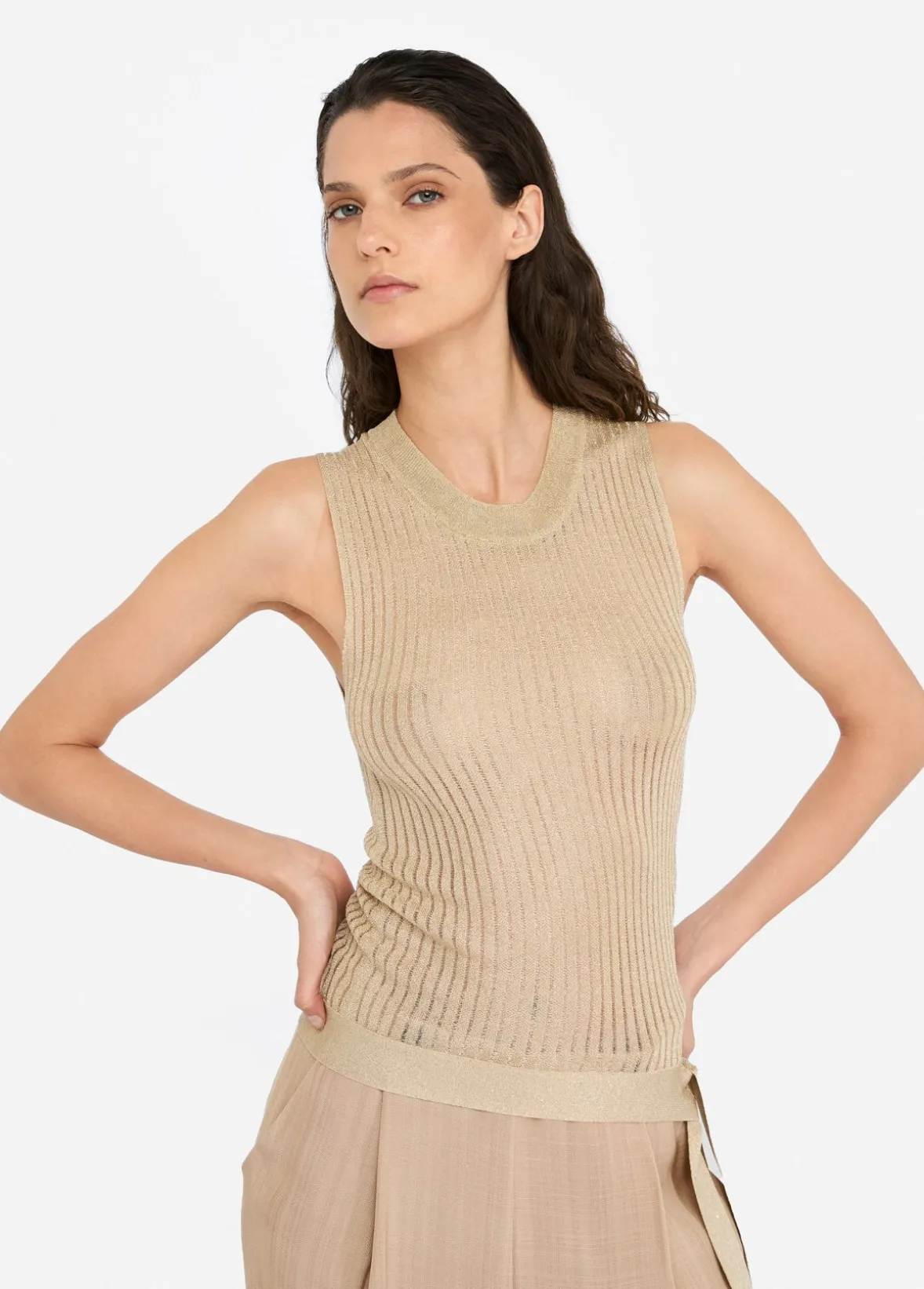 Top in maglia lurex®
