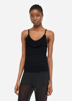Top in maglia traforata