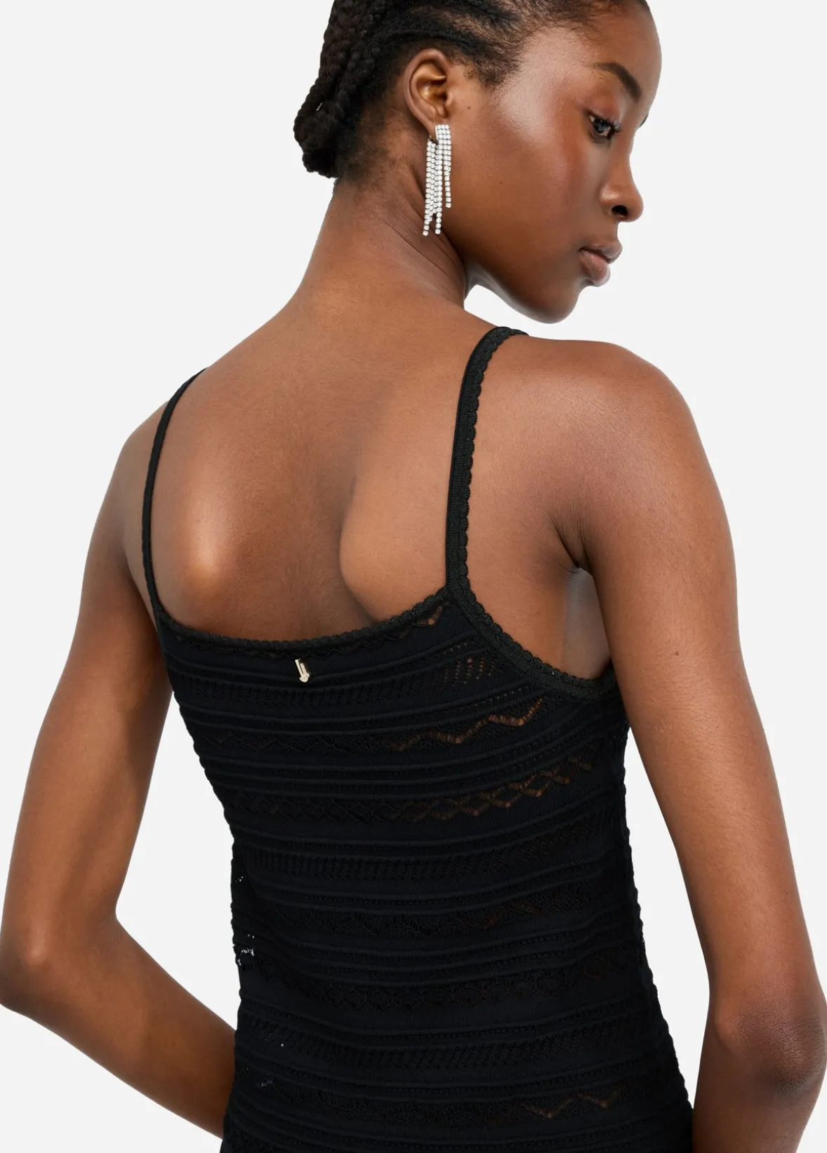 Top in maglia traforata
