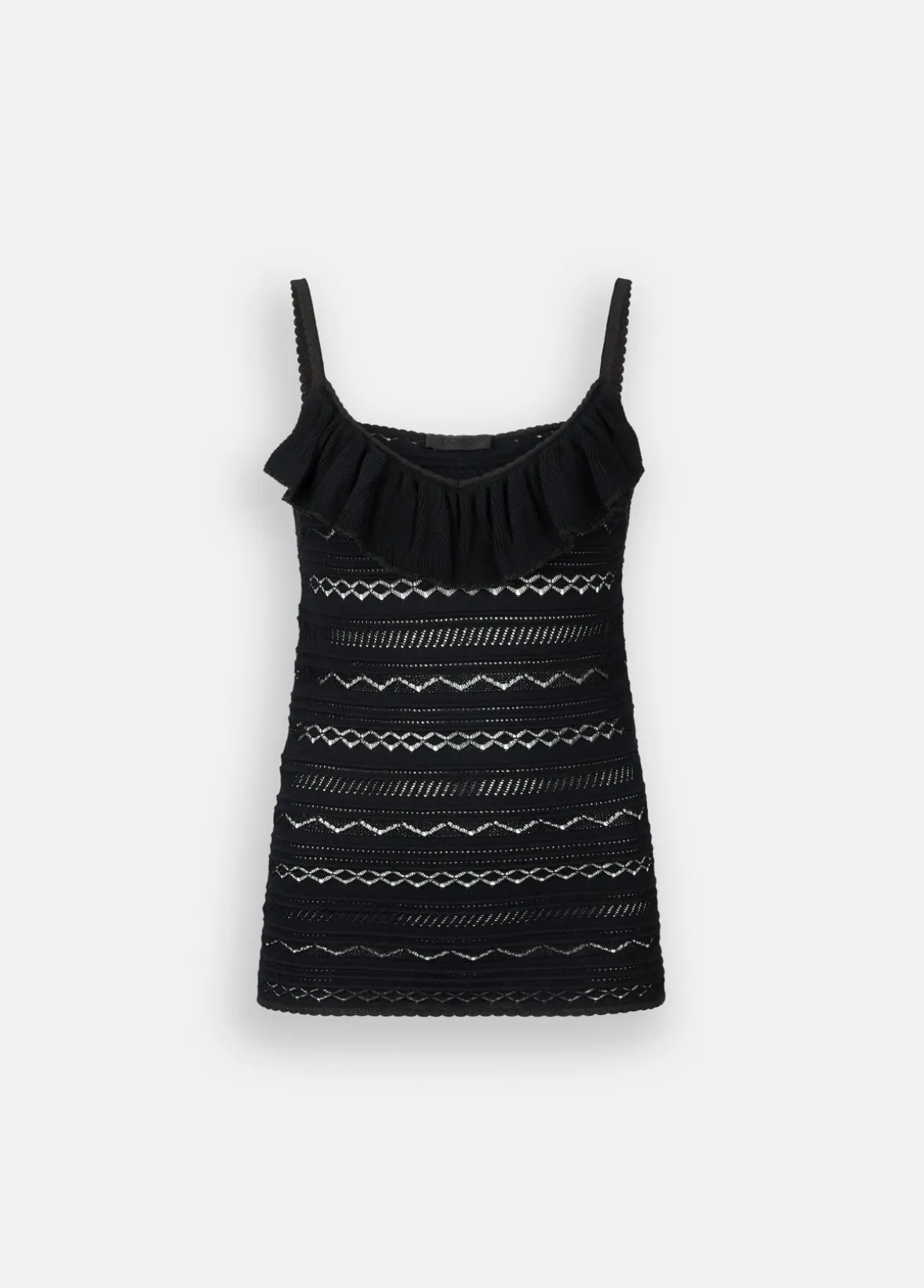 Top in maglia traforata