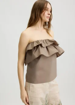 Top in taffetà