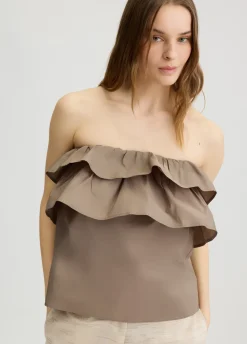 Top in taffetà